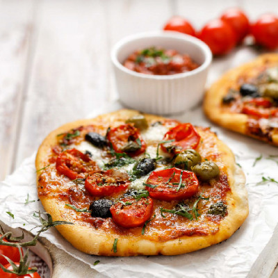 Cheese and Tomato Pizza